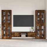 vidaXL Highboard met plank FLORIN Wit 60 x 35 x 182 cm Bewerkt hout