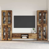 vidaXL Highboard met plank FLORIN Wit 60 x 35 x 182 cm Bewerkt hout