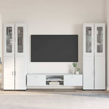 vidaXL Highboard met plank FLORIN Wit 60 x 35 x 182 cm Bewerkt hout