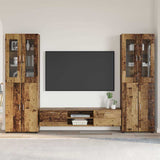 vidaXL Highboard met plank FLORIN Wit 60 x 35 x 182 cm Bewerkt hout