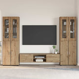 vidaXL Highboard met plank FLORIN Wit 60 x 35 x 182 cm Bewerkt hout