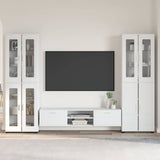 vidaXL Highboard met plank FLORIN Wit 60 x 35 x 182 cm Bewerkt hout