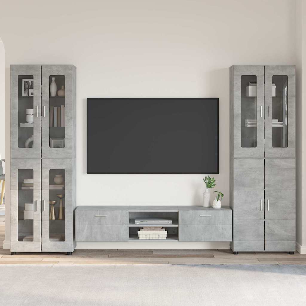 vidaXL Highboard met plank FLORIN Wit 60 x 35 x 182 cm Bewerkt hout