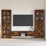 vidaXL Highboard met plank FLORIN Wit 60 x 35 x 182 cm Bewerkt hout