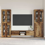 vidaXL Highboard met plank FLORIN Wit 60 x 35 x 182 cm Bewerkt hout
