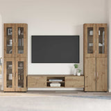 vidaXL Highboard met plank FLORIN Wit 60 x 35 x 182 cm Bewerkt hout
