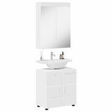vidaXL Badkamermeubel Set TULUM 2 pcs Wit 60 x 34 x 63 cm Bewerkt hout