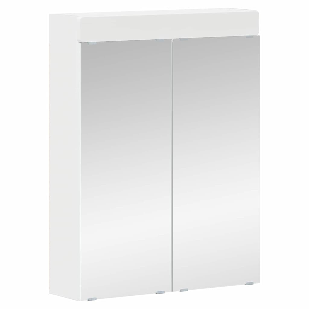 vidaXL Badkamermeubel Set TULUM 2 pcs Wit 60 x 34 x 63 cm Bewerkt hout
