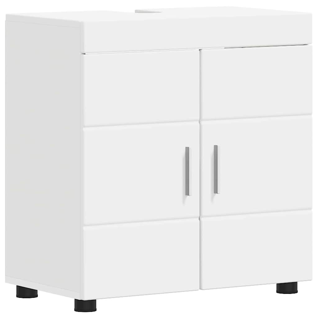 vidaXL Badkamermeubel Set TULUM 2 pcs Wit 60 x 34 x 63 cm Bewerkt hout
