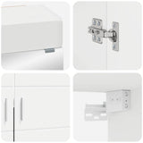 vidaXL Badkamermeubel Set TULUM 2 pcs Wit 60 x 34 x 63 cm Bewerkt hout