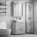 vidaXL Badkamermeubel Set TULUM 2 pcs Wit 60 x 34 x 63 cm Bewerkt hout