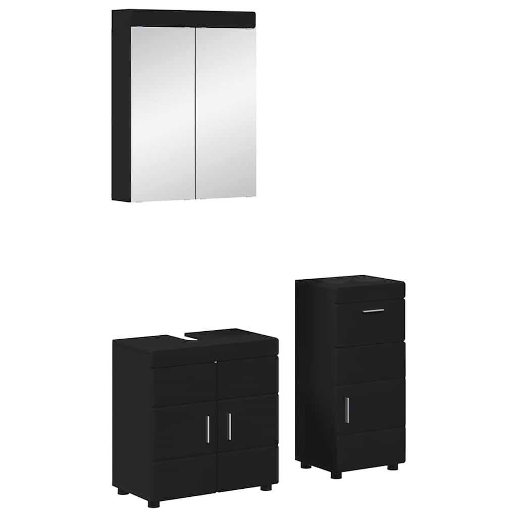vidaXL Badkamermeubel Set TULUM 2 pcs Wit 60 x 34 x 63 cm Bewerkt hout