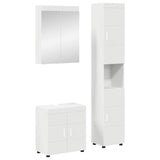 vidaXL Badkamermeubel Set TULUM 2 pcs Wit 60 x 34 x 63 cm Bewerkt hout