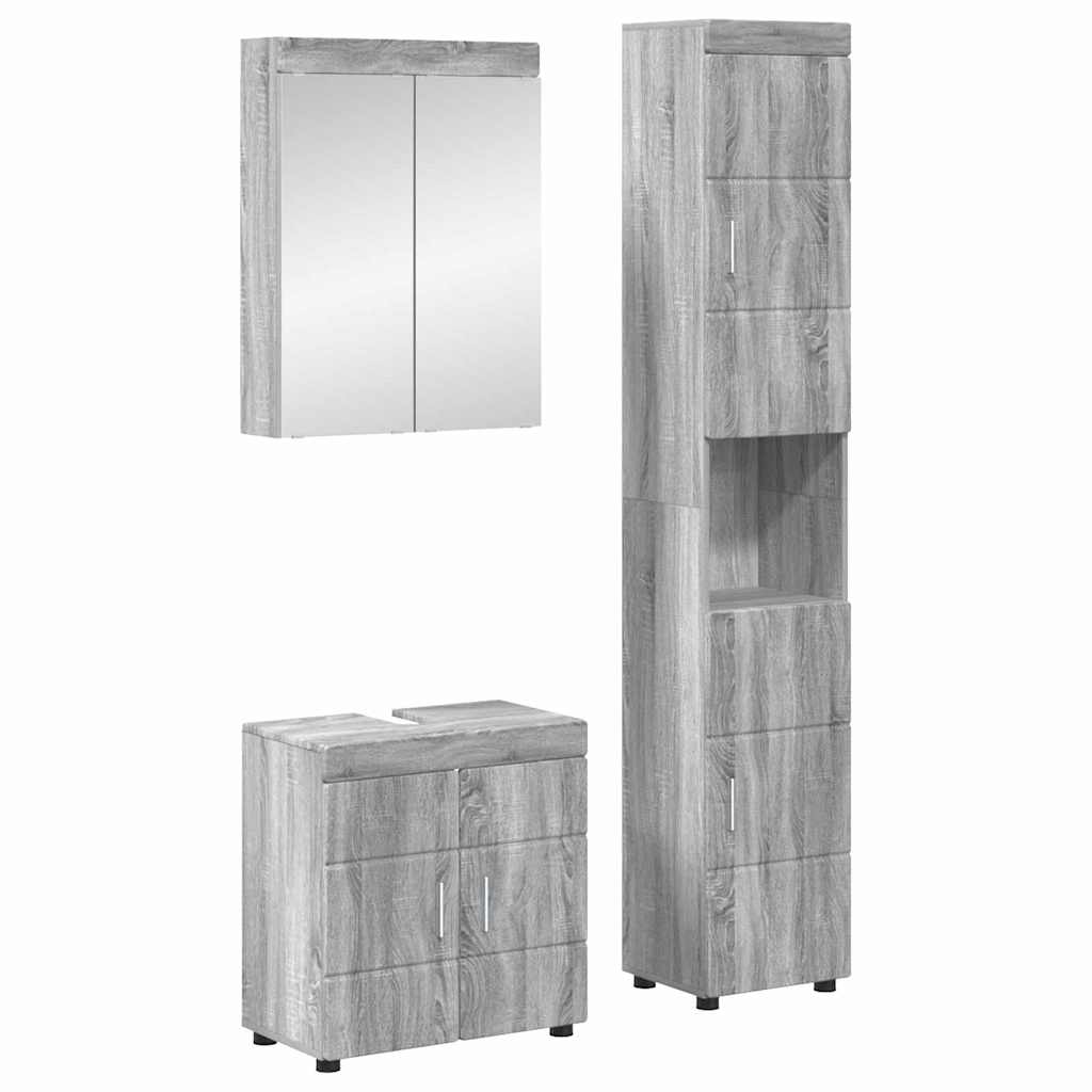 vidaXL Badkamermeubel Set TULUM 2 pcs Wit 60 x 34 x 63 cm Bewerkt hout