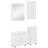 vidaXL Badkamermeubel Set TULUM 2 pcs Wit 60 x 34 x 63 cm Bewerkt hout