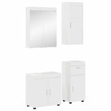 vidaXL Badkamermeubel Set TULUM 2 pcs Wit 60 x 34 x 63 cm Bewerkt hout