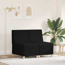 vidaXL Modulaire Sofa Eenheid Armless 2 pcs Lichtgrijs 55 x 74 x 82 cm
