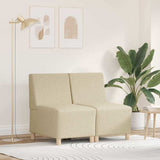 vidaXL Modulaire Sofa Eenheid Armless 2 pcs Lichtgrijs 55 x 74 x 82 cm