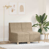 vidaXL Modulaire Sofa Eenheid Armless 2 pcs Bruin 55 x 74 x 82 cm
