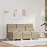 vidaXL Modulaire Sofa Eenheid Armless 2 pcs Bruin 55 x 74 x 82 cm