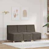 vidaXL Modulaire Sofa Eenheid Armless 2 pcs Bruin 55 x 74 x 82 cm