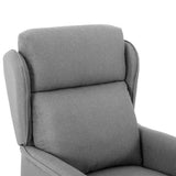 vidaXL Ligstoel Lichtgrijs 66,5 x 94 x 101,5 cm Polyester