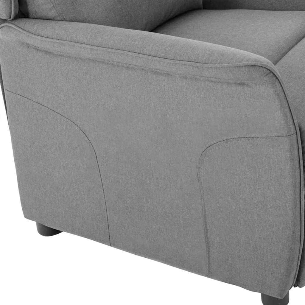 vidaXL Ligstoel Lichtgrijs 66,5 x 94 x 101,5 cm Polyester