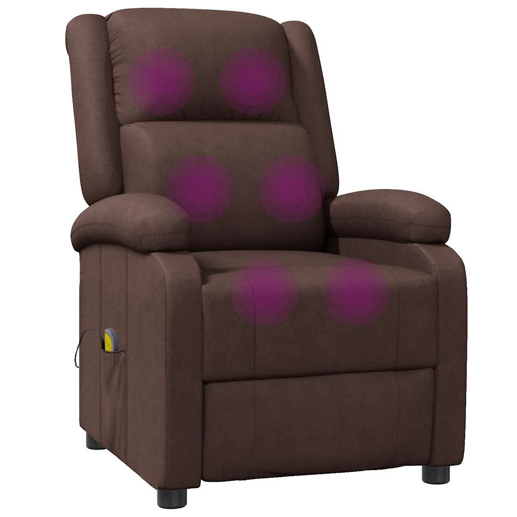 vidaXL Massagestoel kunstleer zwart