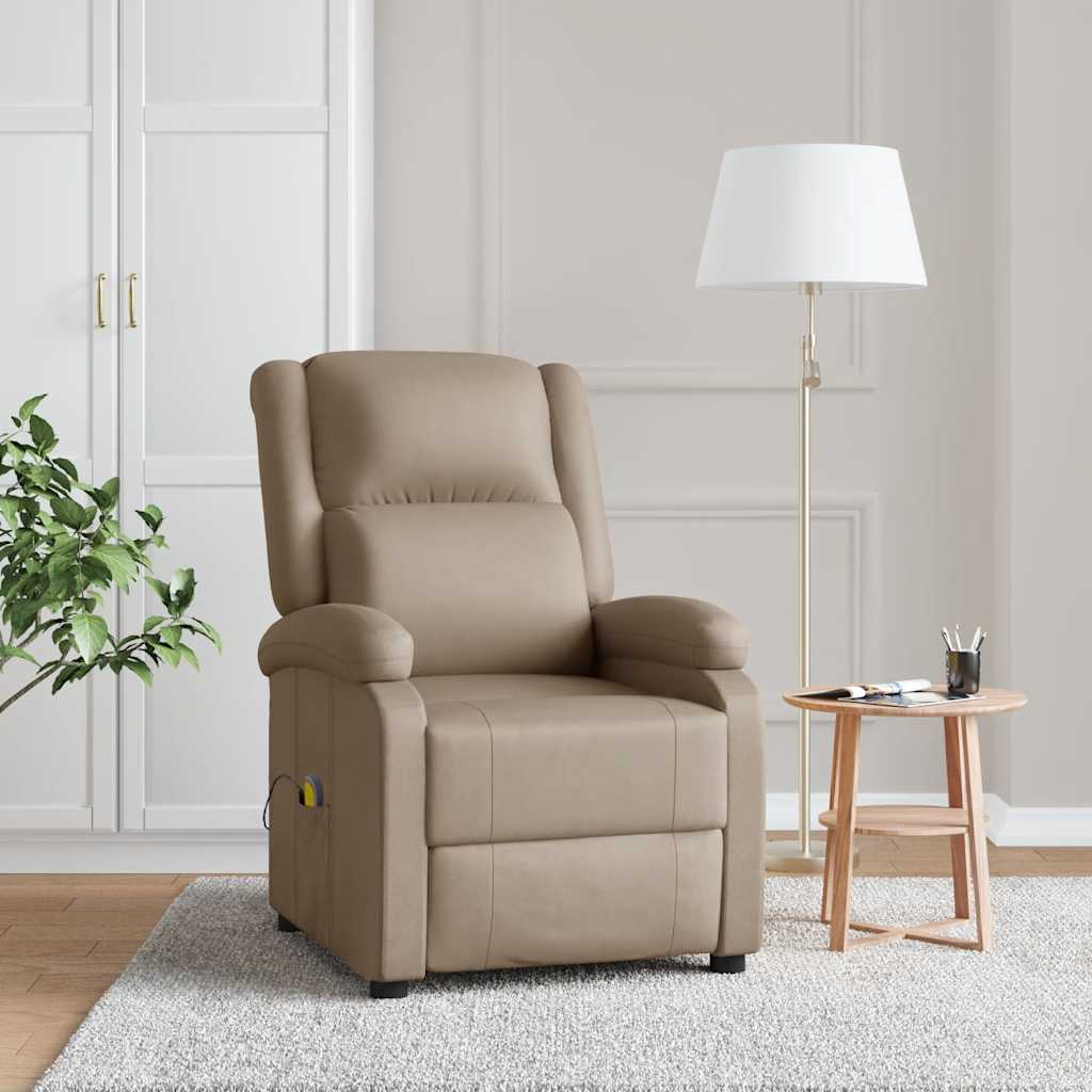 vidaXL Massagestoel kunstleer zwart