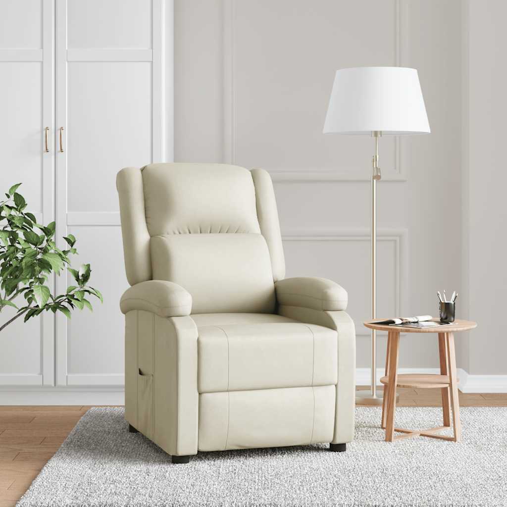 vidaXL Fauteuil verstelbaar kunstleer zwart