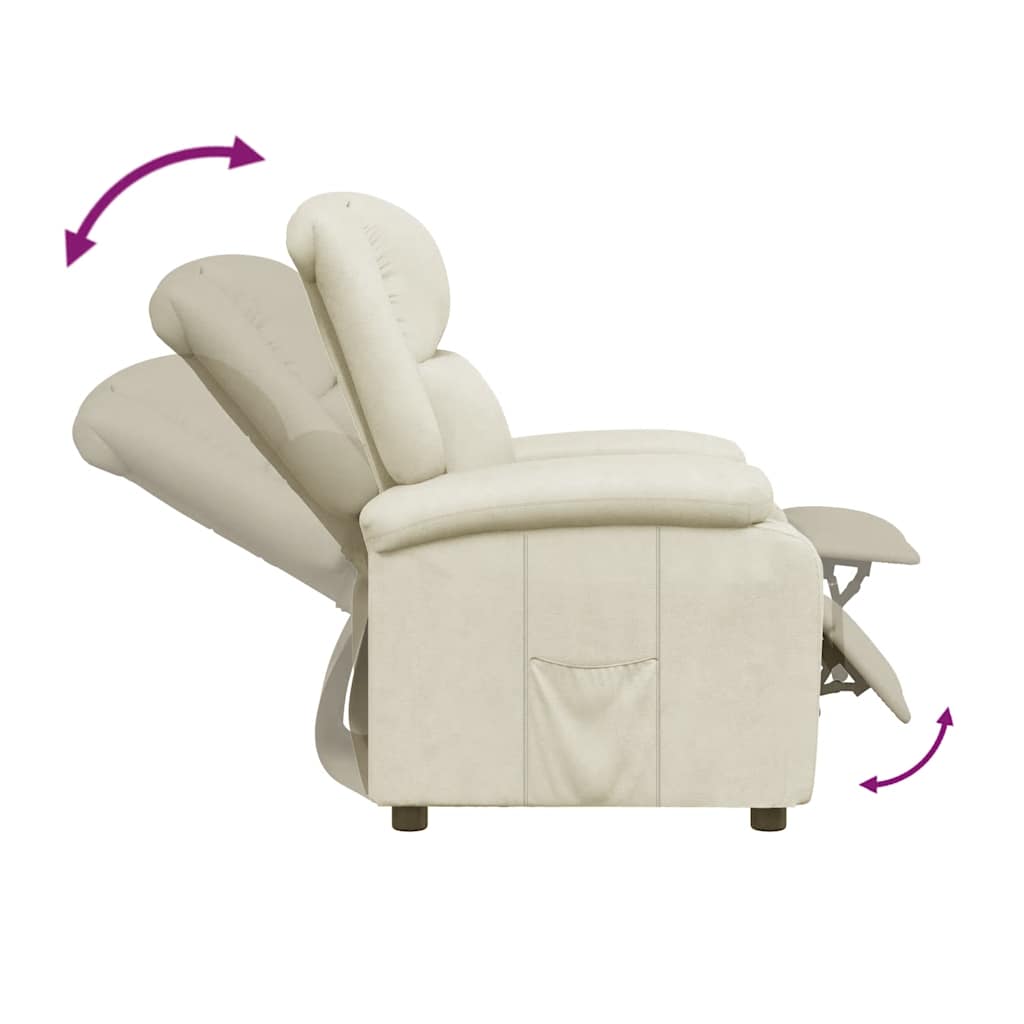 vidaXL Fauteuil verstelbaar kunstleer zwart