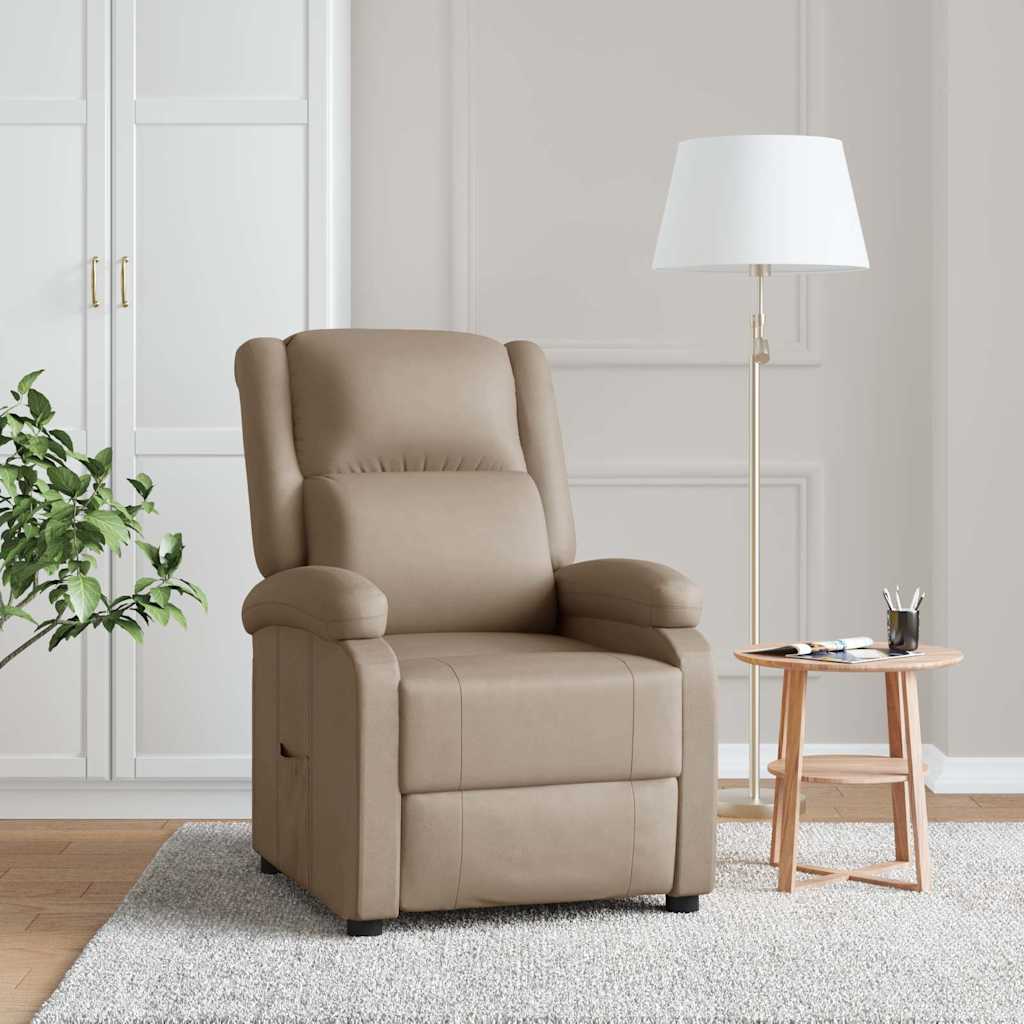 vidaXL Fauteuil verstelbaar kunstleer zwart