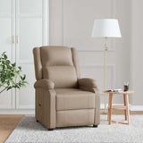 vidaXL Fauteuil verstelbaar kunstleer zwart