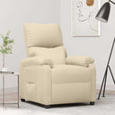 vidaXL Recliner fabric cream