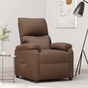 vidaXL Recliner fabric cream