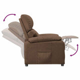vidaXL Recliner fabric cream