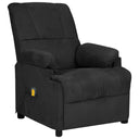 vidaXL Massage Chair Light Gray Microfiber