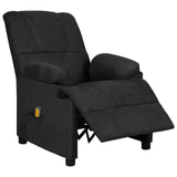 vidaXL Massage Chair Light Gray Microfiber