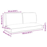vidaXL Cushion Set 3 pcs Anthracite Oxford Fabric