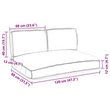 vidaXL Kussen Set 3 pcs Antraciet Oxford Stof