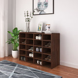vidaXL Schoenenrek 92x30x67,5 cm bewerkt hout eikenkleurig