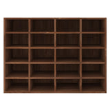 vidaXL Schoenenrek 92x30x67,5 cm bewerkt hout eikenkleurig