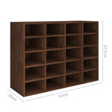 vidaXL Schoenenrek 92x30x67,5 cm bewerkt hout eikenkleurig