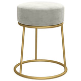 vidaXL Hocker rond fluweel groen