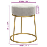 vidaXL Hocker rond fluweel groen