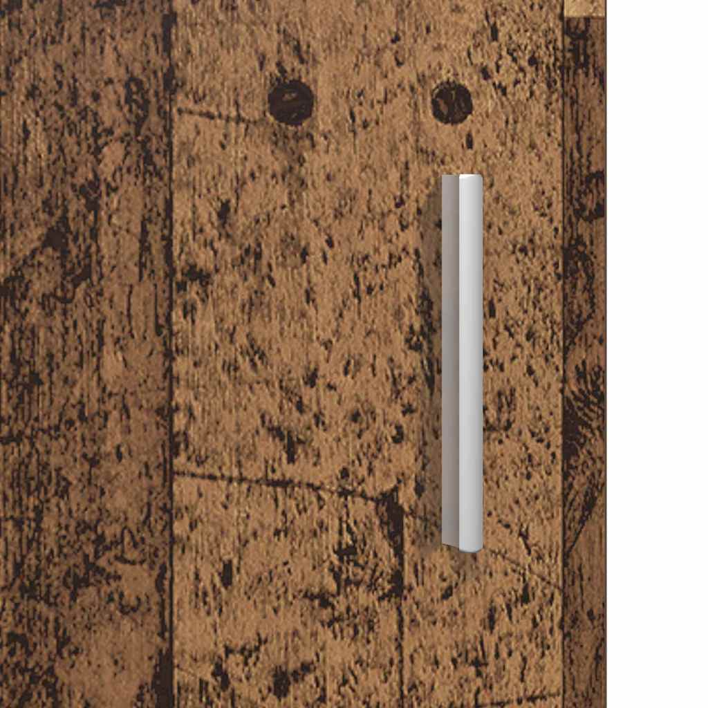 vidaXL Highboard Oud Hout 80 x 42,5 x 185 cm Bewerkt hout