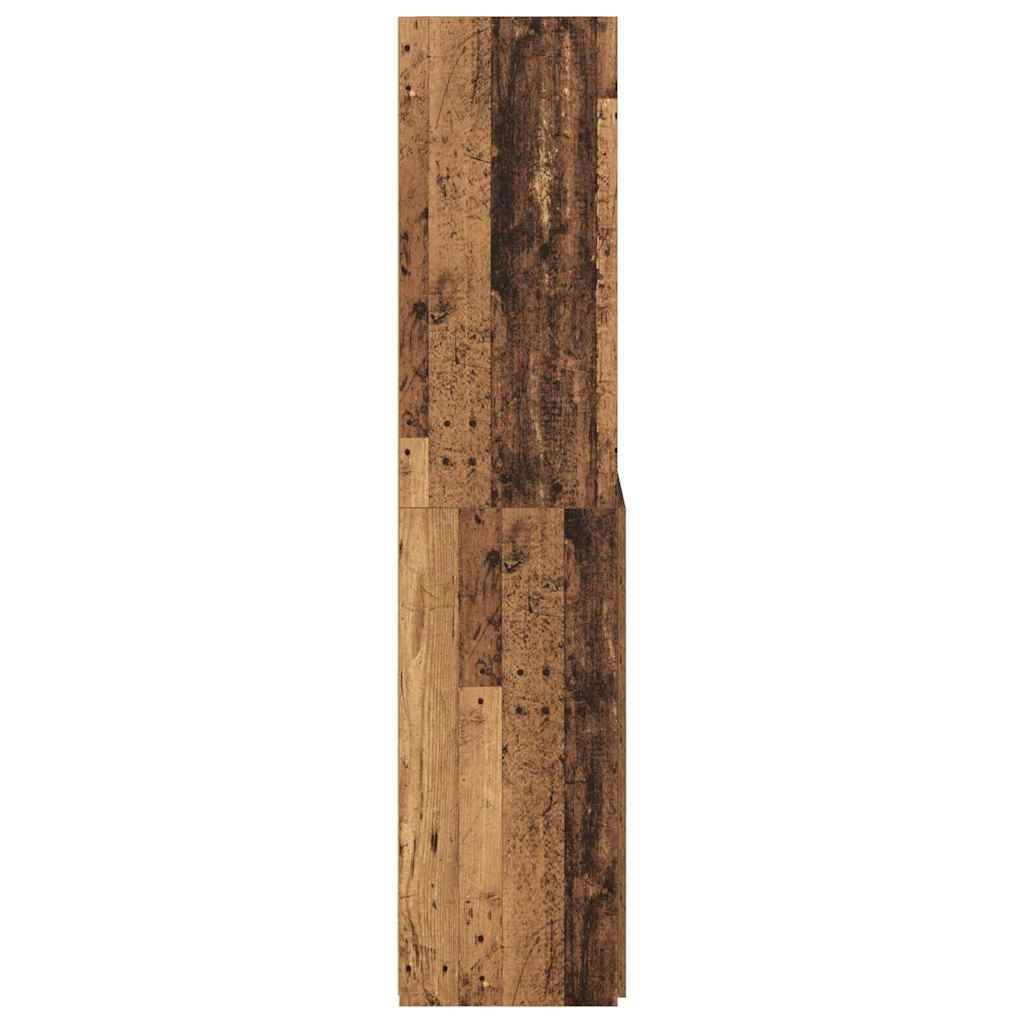 vidaXL Highboard Oud Hout 80 x 42,5 x 185 cm Bewerkt hout