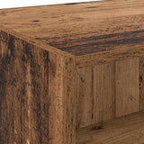 vidaXL Highboard Oud Hout 80 x 42,5 x 185 cm Bewerkt hout