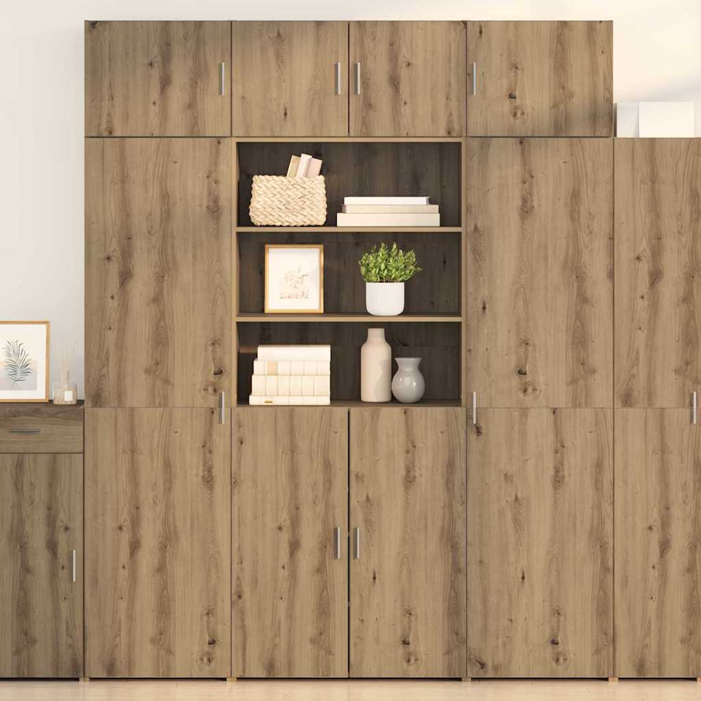 vidaXL Highboard Oud Hout 80 x 42,5 x 185 cm Bewerkt hout
