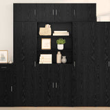 vidaXL Highboard Oud Hout 80 x 42,5 x 185 cm Bewerkt hout